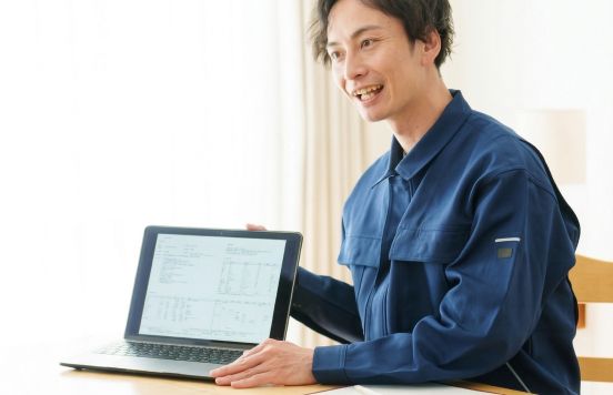 写真付き報告書の様子