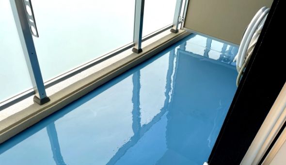 バルコニー防水の施工